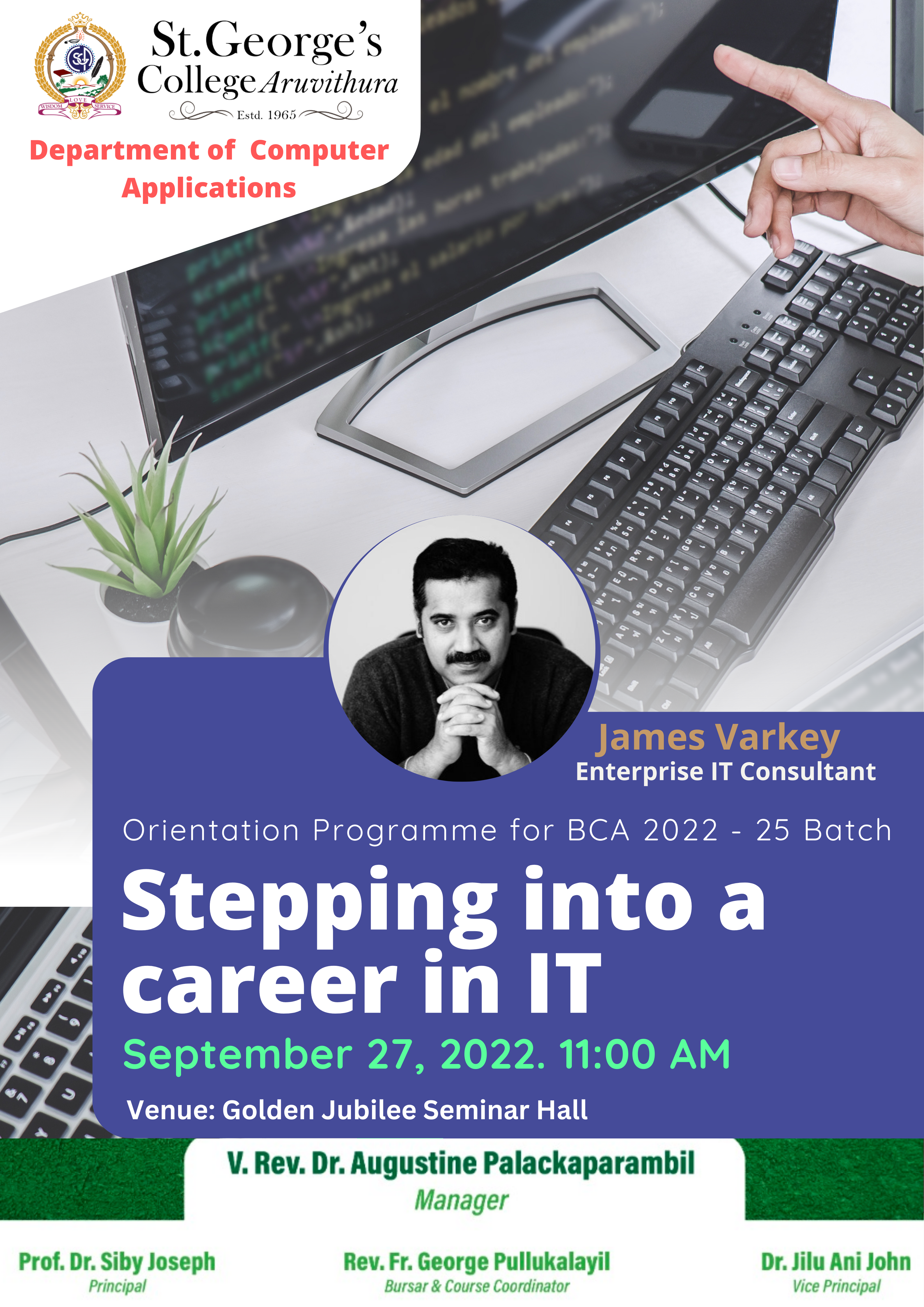 Stepping Into a Career in IT: Orientation Programme for BCA 2022 - 25 batch